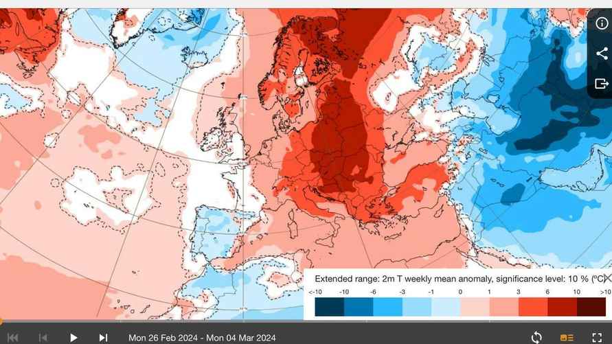 Прогноз погоды с 24 февраля по 4 марта