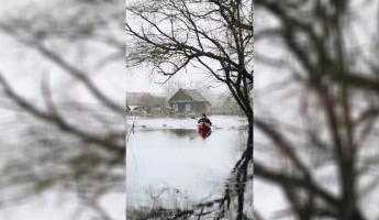 «Белорусская Венеция» — Белорус показал, затопленную деревню под Лунинцом