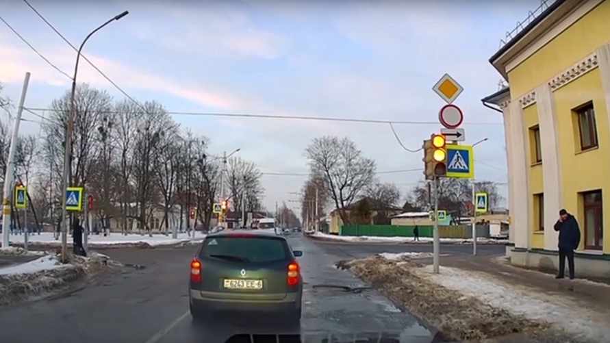 Фото: скриншот виде ГАИ Могилёвского облисполкома