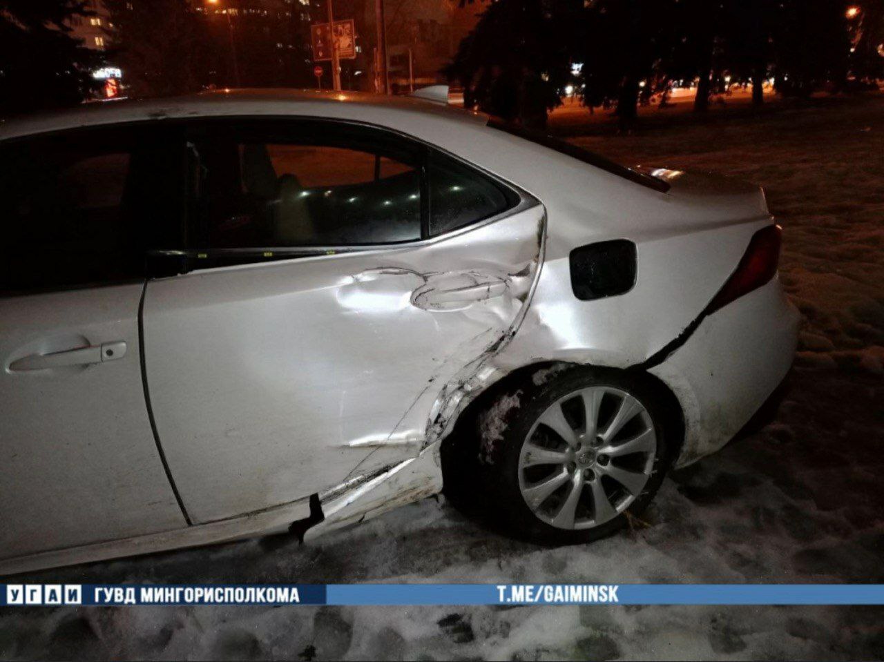 В Минске при столкновении трёх легковушек пострадали двое детей