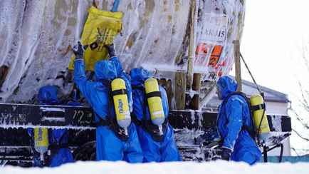 Ураган и утечка на газопроводе. МЧС Беларуси показало отработку ликвидации чрезвычайных ситуаций