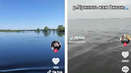 «Главное, чтобы баня не уплыла» — Белорусы поделились видео, как Припять превратилась в «океан»