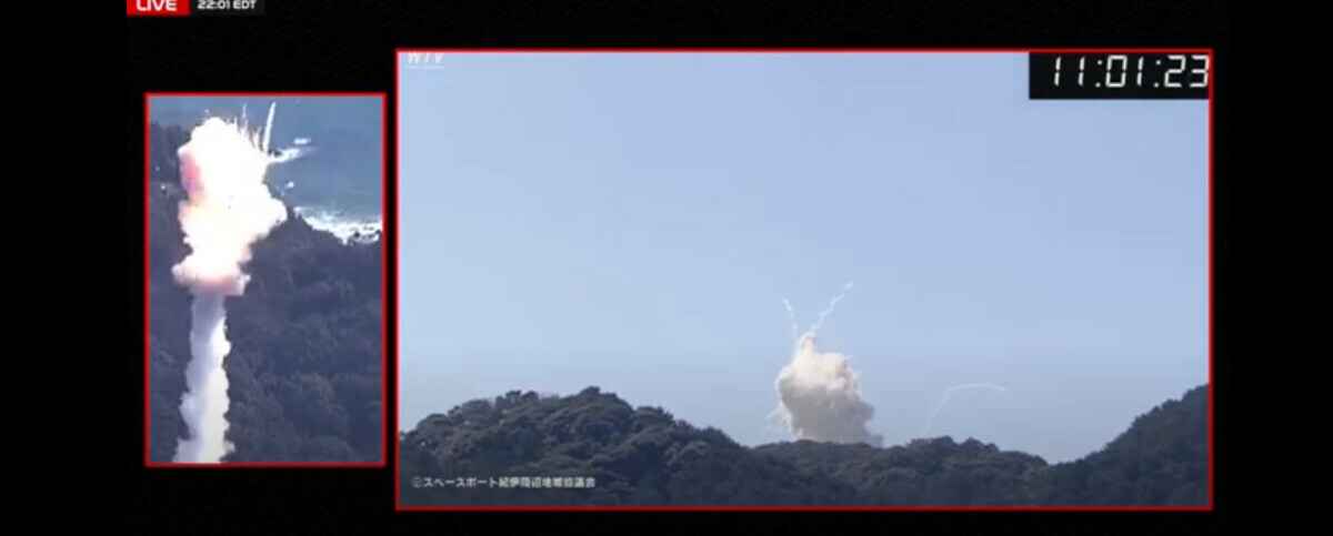 Японская ракета Kairos взорвалась сразу после запуска