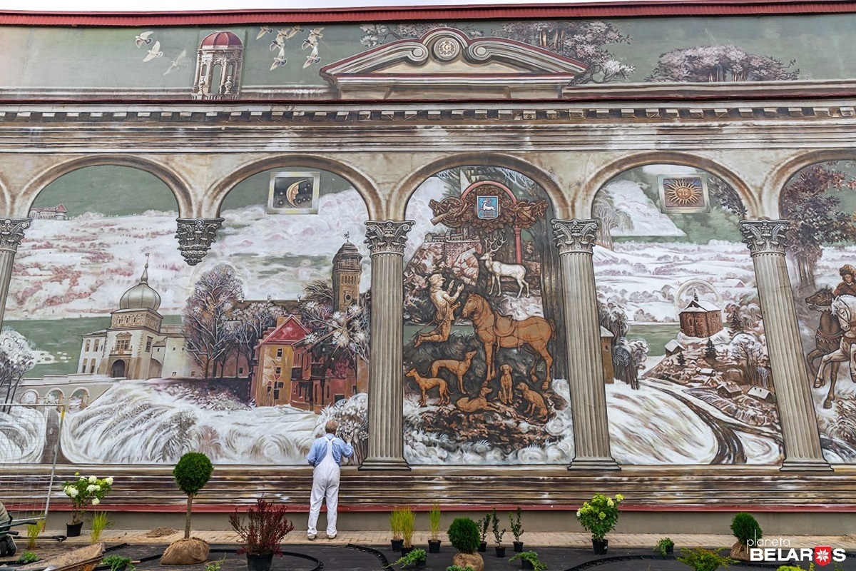 Угадайте белорусский город по муралу. А в каком был нарисован самый большой в мире?