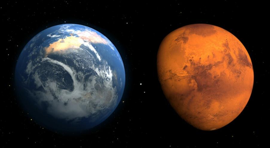 На заре существования Солнечной системы Марс напоминал Землю,