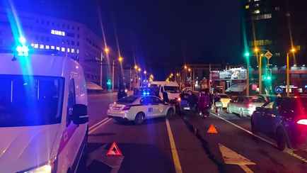 ГАИ опубликовала видео с аварией в Минске, где столкнулись сразу 4 автомобиля