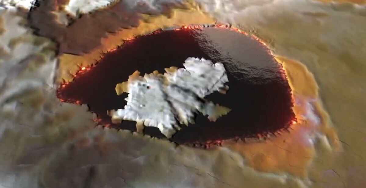 NASA показало видео лавовых пейзажей спутника Юпитера Ио