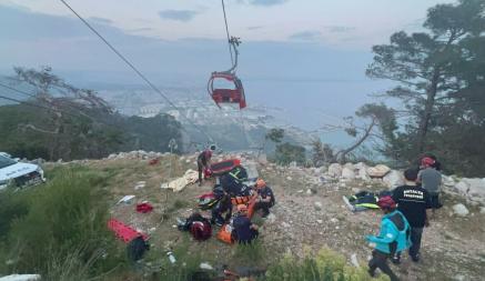 В турецкой Анталье рухнула кабинка фуникулера — погиб один человек