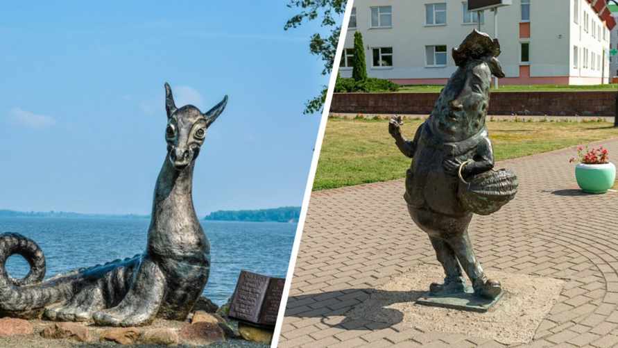 Где увековечили в бронзе огурец, а где – дракона? Только самые любознательные угадают белорусский город по памятнику