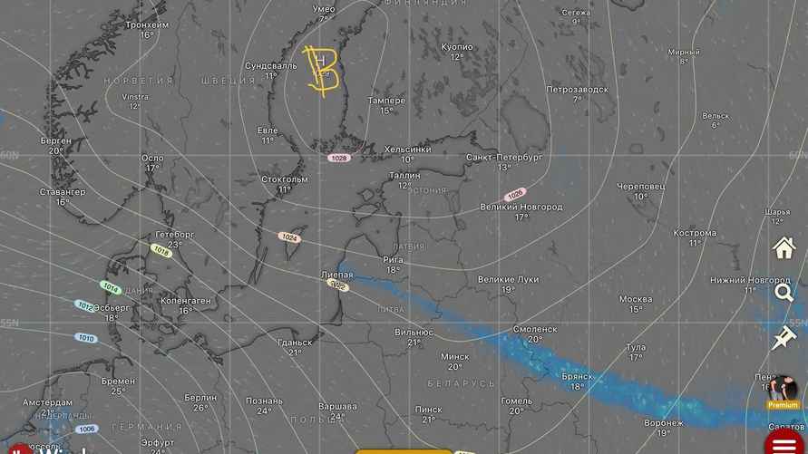 Скриншот: Windy.com