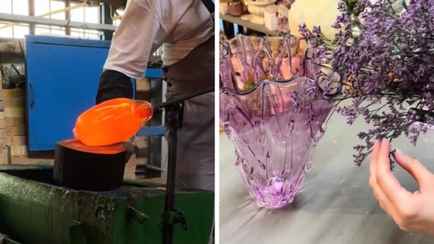 В Сети показали, как создаются вазы на одном из самых старинных стеклозаводов Беларуси