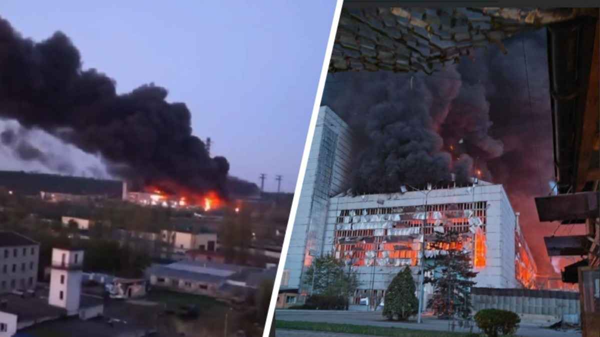 Появилось видео с пожаром на крупнейшей ТЭС под Киевом