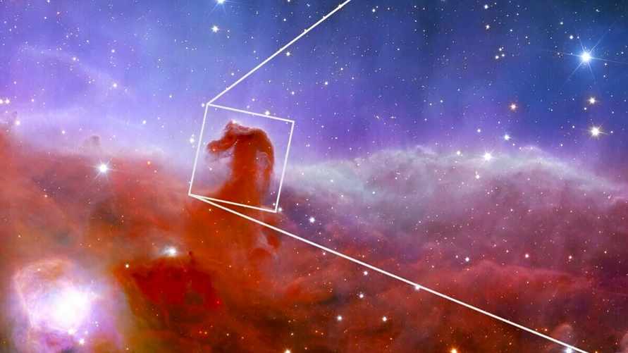 Телескоп "Джеймс Уэбб" показал в деталях, как выглядит туманность "Конская Голова"