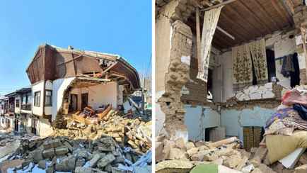 Землетрясение в Турции магнитудой 5,3 попало на видео