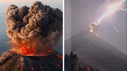 «Безумно страшно, но красиво!» — Молнии над извергающимся вулканом в Гватемале приковали к себе взгляды туристов