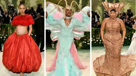 Платье из песка и клатч изо льда. В Нью-Йорке прошёл бал моды Met Gala. Кто из звёзд пришёл почти голый?