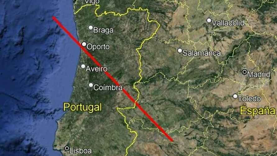 Траектория движения кометы. Фото: Метеорология, Clima e Ambiente