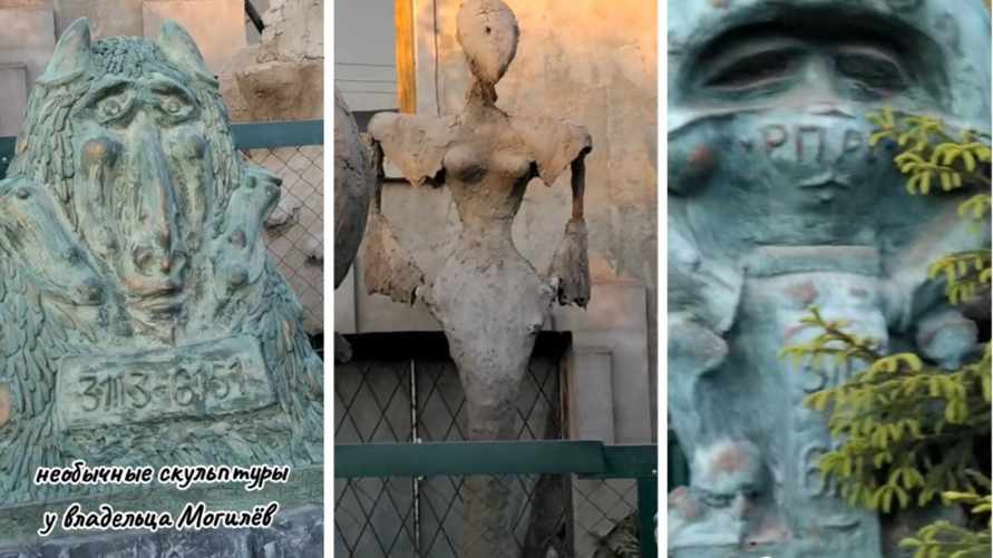 "Видимо, сделку заключил с дьяволом" - Белорус показал в TikTok дом с "необычными" скульптурами. Комментаторы оценили