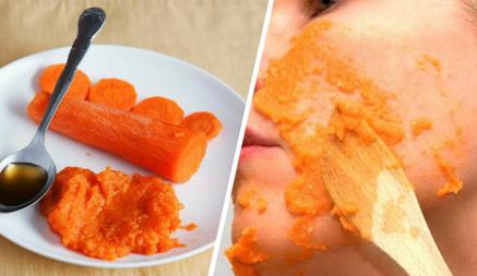 Нанесите на лицо одну из этих масок из моркови. Эффект заметите уже через 10 минут
