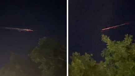 В России сняли в небе горящий НЛО. Что это было?