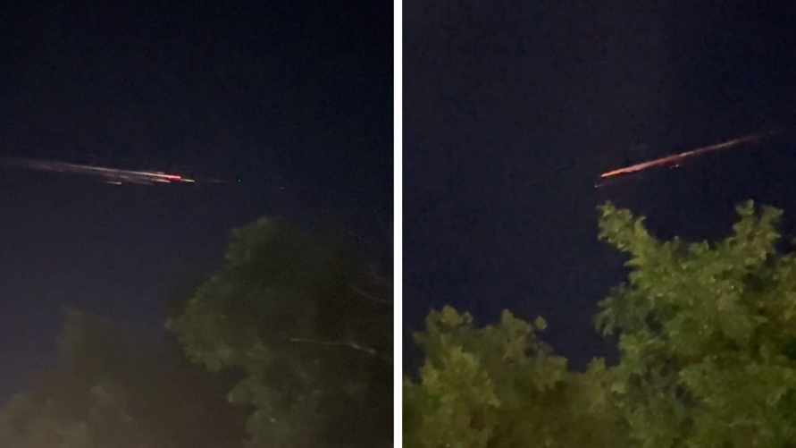 В России сняли в небе горящий НЛО. Что это было?