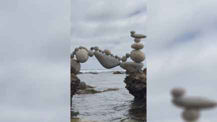«Это физически невозможно!» — Видео с постройкой скульптуры из морских камней собрало более 50 млн просмотров в TikTok