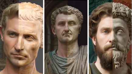 Нейросеть показала, как могли бы выглядеть Юлий Цезарь, император Нерон и другие римские правители