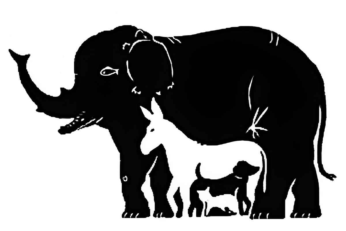 Сколько животных на картинке? Не каждый заметит больше пяти