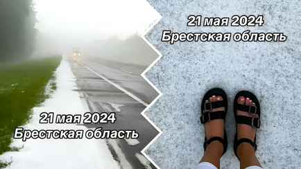 На Брестчине выпал град размером с перепелиное яйцо