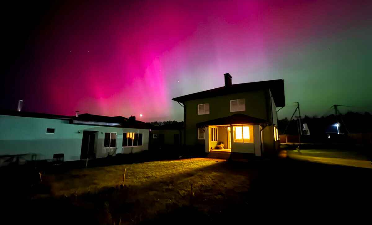 В Беларуси минувшей ночью наблюдали северное сияние. А повторение будет?