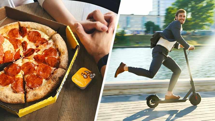 "Грошык" объявил о розыгрыше почти на 1000 рублей. Что нужно сделать, чтобы выиграть 6 пицц и 10 поездок на самокате?