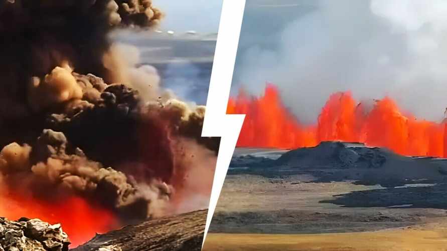 «Словно гигантскую молнию расстегнули» — В Исландии началось новое извержение вулкана