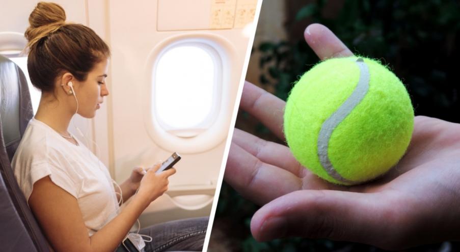 Как теннисный мяч поможет в самолёте? Во время