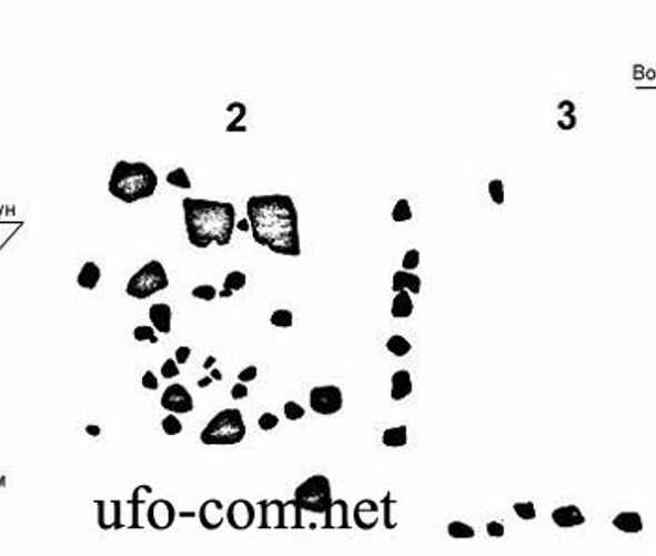 Карта "Белорусского Стоунхенджа", составленная по результатам экспедиций Э. А. Левкова в 1989 г.