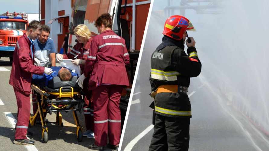 "Человек оказался в зоне поражения" - МЧС показало ликвидацию "течи аммиака" на Лидском МКК