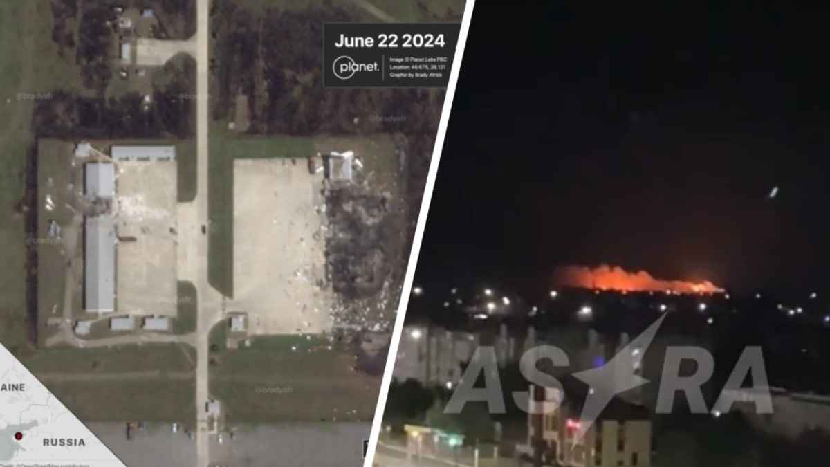 ВМС Украины показали кадры уничтоженной в российском Ейске базы запуска "шахедов". Что ответила Москва?