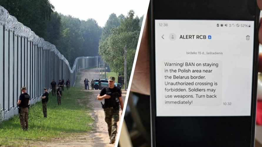 "Солдаты могут применить оружие" - В Польше туристам на границе с Беларусью стали присылать СМС с предупреждениями