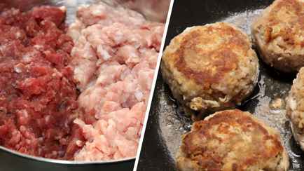 В какой пропорции смешать свинину и говядину для фарша? Так котлеты точно получатся сочными и мягкими