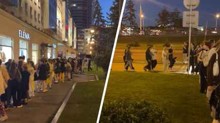 В Минске ночью заметили огромную очередь в магазин. Что давали?