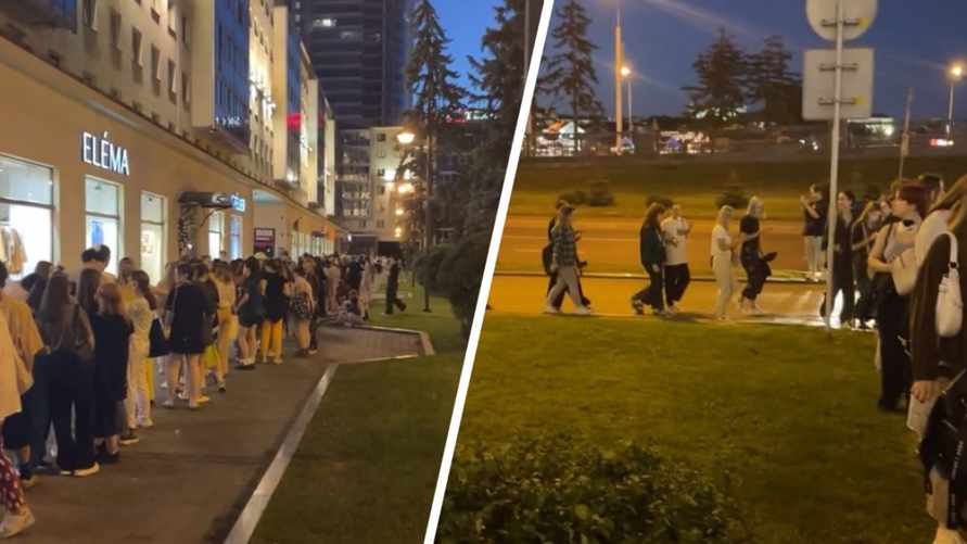 В Минске ночью заметили огромную очередь в магазин. Что давали?