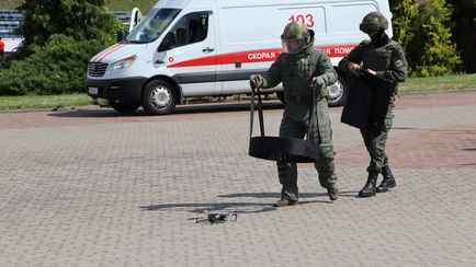 «Операторов задержали» — Гродненская милиция показала фото учений по поимке дронов и борьбе с диверсантами