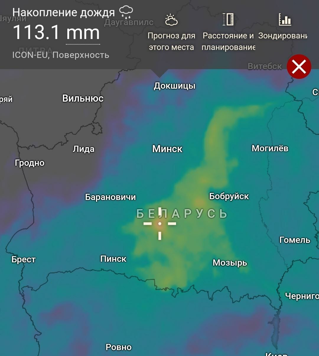 Синоптики назвали самые «мокрые места» в Беларуси в ближайшие дни. Где пообещали грозы с градом?