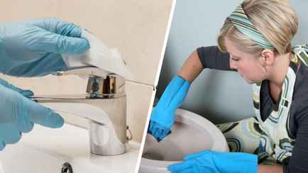 Как отмыть от налёта ванну и туалет? Это средство из аптечки справится даже с плесенью