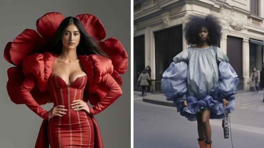 Зарата Шатавари и "японско-афро-бразильская художница" Айля Лу. Фото: Fanvue