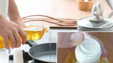 Для чего белый колпачок на бутылке с маслом? Узнав это, вы перестанете его выбрасывать