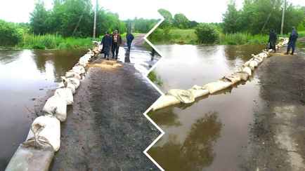 В Ельске из-за аномального ливня МЧС начали возводить дамбы и отселять людей из подтопленных домов