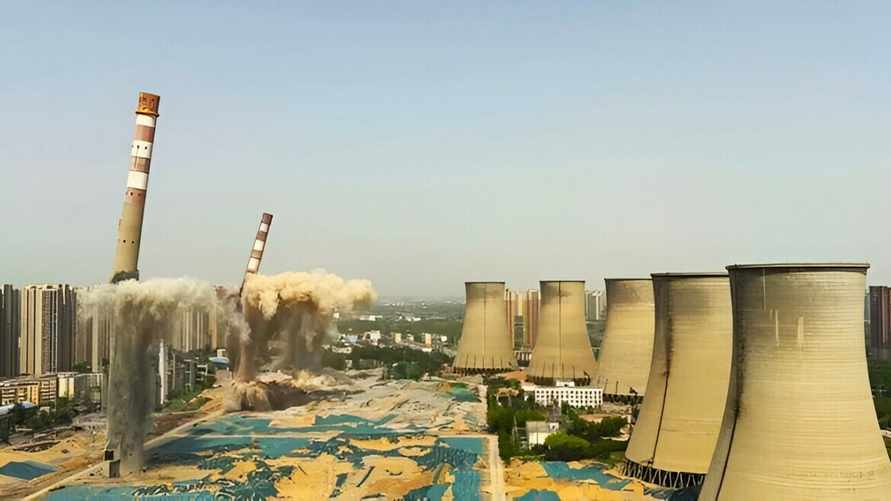 В Китае за 20 секунд взорвали огромную ТЭЦ — вот, как это было