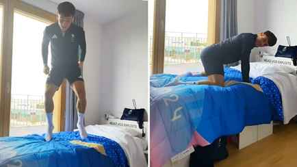 Британец решил проверить на прочность картонные «антисекс-кровати» на Олимпиаде. Видео попало в Сеть