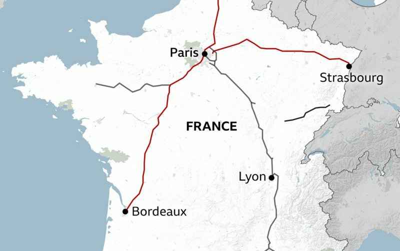 Французская высокоскоростная железнодорожная сеть / BBC