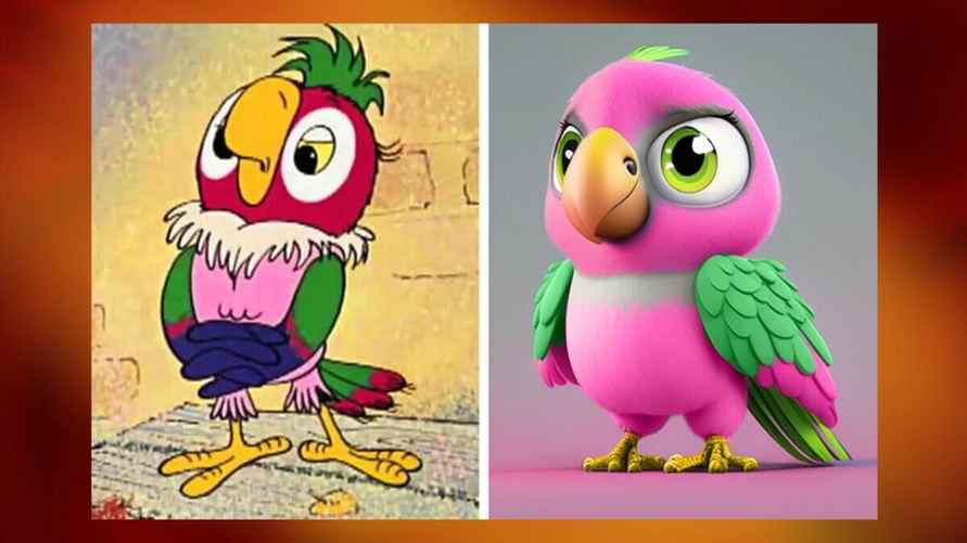 Кеша из мультфильма "Возвращение блудного попугая"